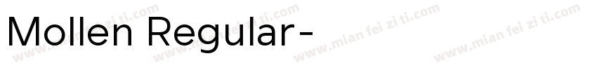 Mollen Regular字体转换